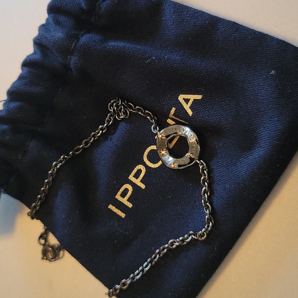 Ippolita Black Chain Bracelet, new 7.5  inches - Picture 2 of 5